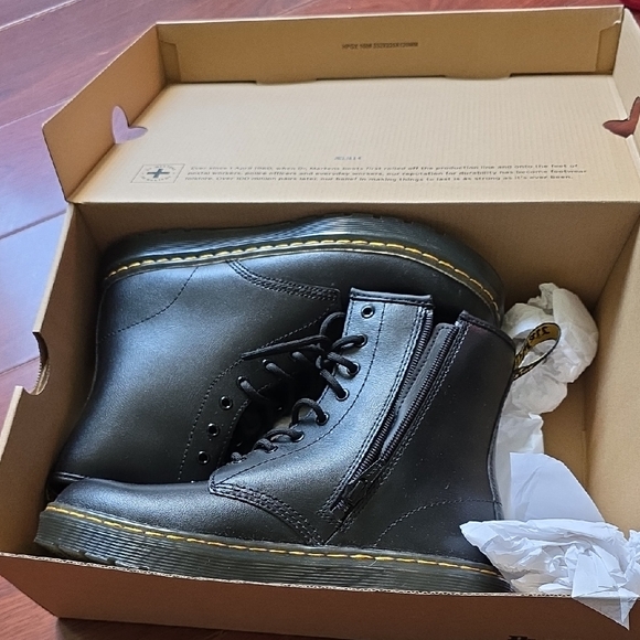 Dr. Martens Other - Dr. Martens Black Leather Zip-Up Boots